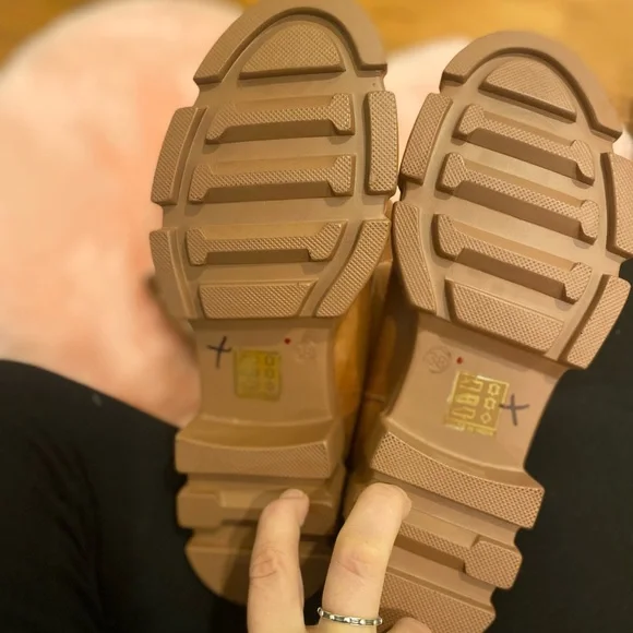 Free People Brooks Caramel Tall Boots size 38 - Picture 13 of 14